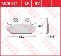 TRW Scheibenbremsbelag MCB571