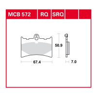 TRW Scheibenbremsbelag MCB572