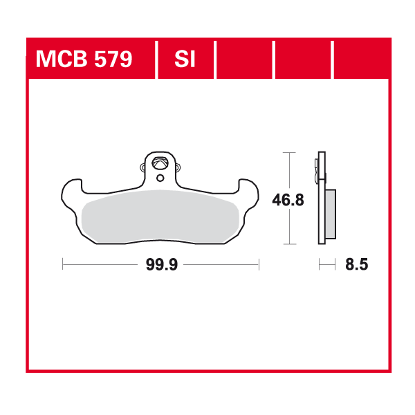 TRW Scheibenbremsbelag MCB579