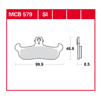 TRW Scheibenbremsbelag MCB579