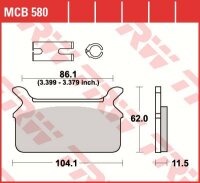 TRW Scheibenbremsbelag MCB580
