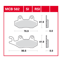 TRW Scheibenbremsbelag MCB582