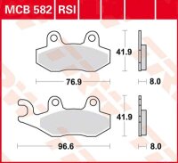 TRW Scheibenbremsbelag MCB582SRM