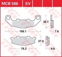 TRW Scheibenbremsbelag MCB586
