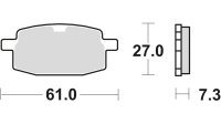 TRW Scheibenbremsbelag MCB590