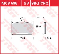 TRW Scheibenbremsbelag MCB595