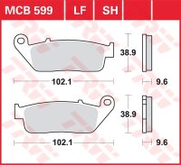 TRW Scheibenbremsbelag MCB599