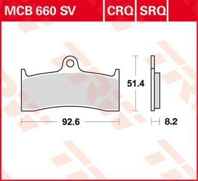 TRW Rennsportbelag Hyper-Carbon-Racing  MCB660CRQ