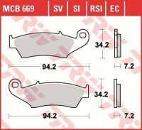 TRW Scheibenbremsbelag MCB669SV