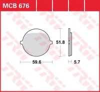 TRW Scheibenbremsbelag MCB676
