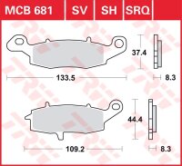 TRW Scheibenbremsbelag MCB681TRQ