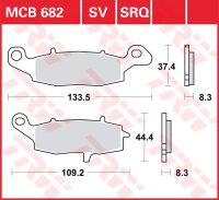 TRW Scheibenbremsbelag MCB682