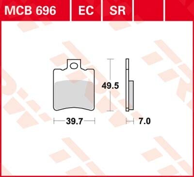 TRW Scheibenbremsbelag MCB696EC