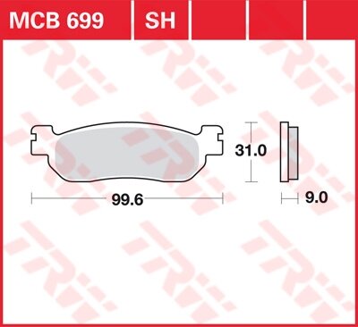 TRW Scheibenbremsbelag MCB699