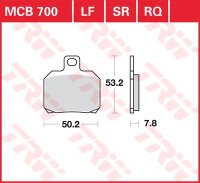 TRW Scheibenbremsbelag MCB700RQ