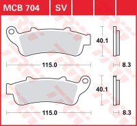 TRW Scheibenbremsbelag MCB704