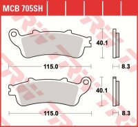 TRW Scheibenbremsbelag MCB705SH