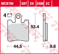 TRW Scheibenbremsbelag MCB706
