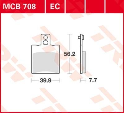 TRW Scheibenbremsbelag MCB708EC