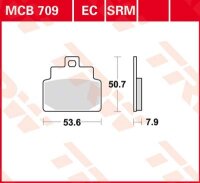 TRW Scheibenbremsbelag MCB709SRM