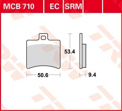 TRW Scheibenbremsbelag MCB710SRM