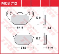 TRW Scheibenbremsbelag MCB712