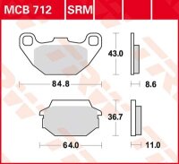TRW Scheibenbremsbelag MCB712SRM