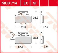 TRW Scheibenbremsbeläge Economy  MCB714EC   (N)