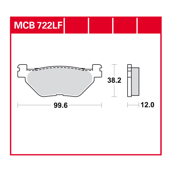 TRW Scheibenbremsbelag MCB722