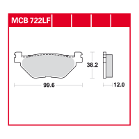 TRW Scheibenbremsbelag MCB722