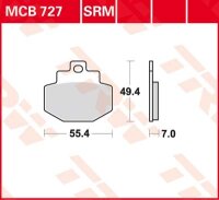 TRW Scheibenbremsbelag MCB727SRM