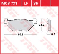TRW Scheibenbremsbelag MCB731