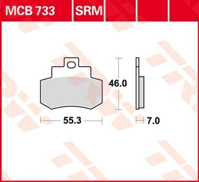 TRW Scheibenbremsbelag MCB733SRM
