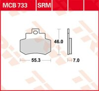 TRW Scheibenbremsbeläge Sinter-Maxi-Scooter  MCB733SRM