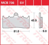 TRW Scheibenbremsbelag MCB736