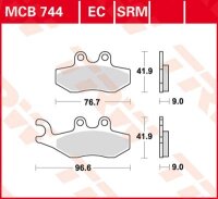 TRW Scheibenbremsbelag MCB744EC