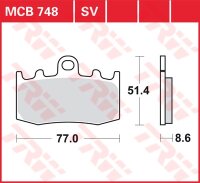 TRW Scheibenbremsbelag MCB748