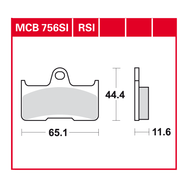 TRW Scheibenbremsbelag MCB756RSI