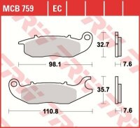 TRW Scheibenbremsbelag MCB759