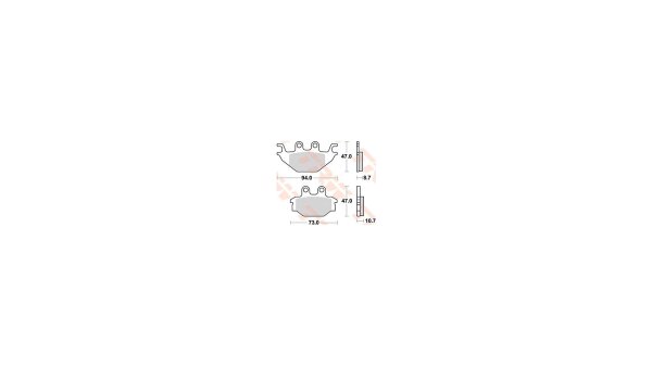 TRW  Scheibenbremsbelag MCB760