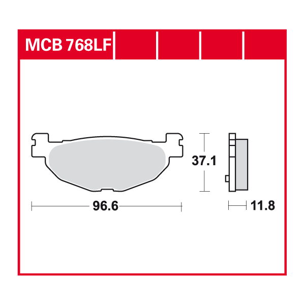 TRW Scheibenbremsbelag MCB768
