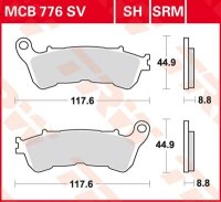 TRW Scheibenbremsbelag MCB776