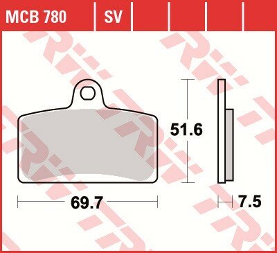 TRW Scheibenbremsbelag MCB780