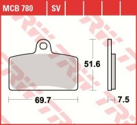 TRW Scheibenbremsbelag MCB780