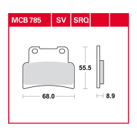 TRW Scheibenbremsbelag MCB785