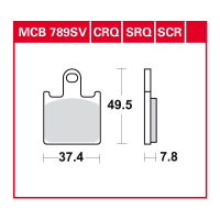 TRW Scheibenbremsbelag MCB789TRQ