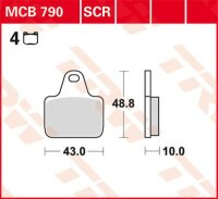TRW Rennsportbelag Sinter-Carbon-Race  MCB790SCR  (N)
