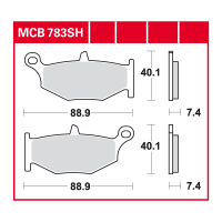 TRW Scheibenbremsbelag MCB793TRQ