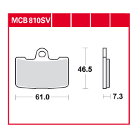 TRW Scheibenbremsbelag MCB810TRQ