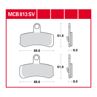 TRW Scheibenbremsbelag MCB813SV